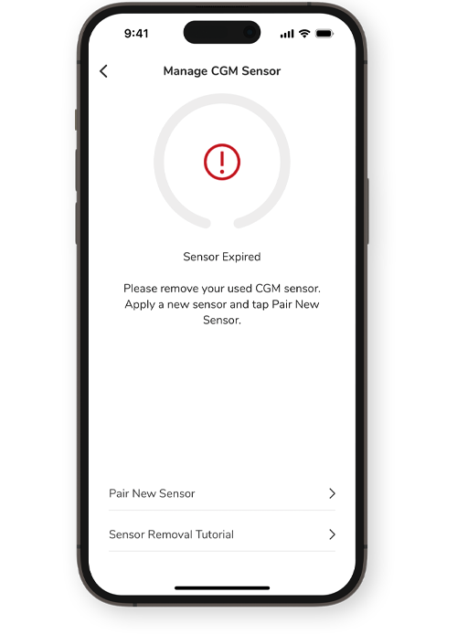 Remove and dispose of the sensor