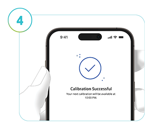 Screenshot of the SmartGuide apps’ Calibration Successful screen.