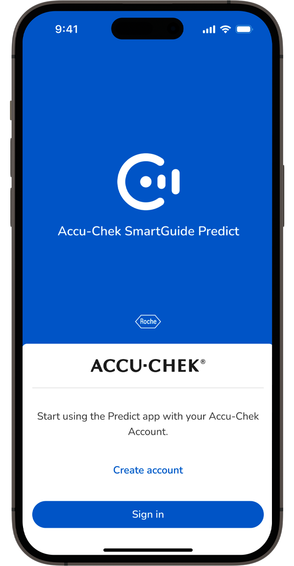 Screenshot of the SmartGuide Predict apps login screen.