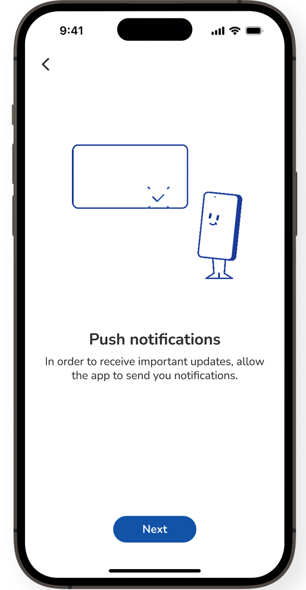 Screenshot of the SmartGuide Predict app push notifications screen.